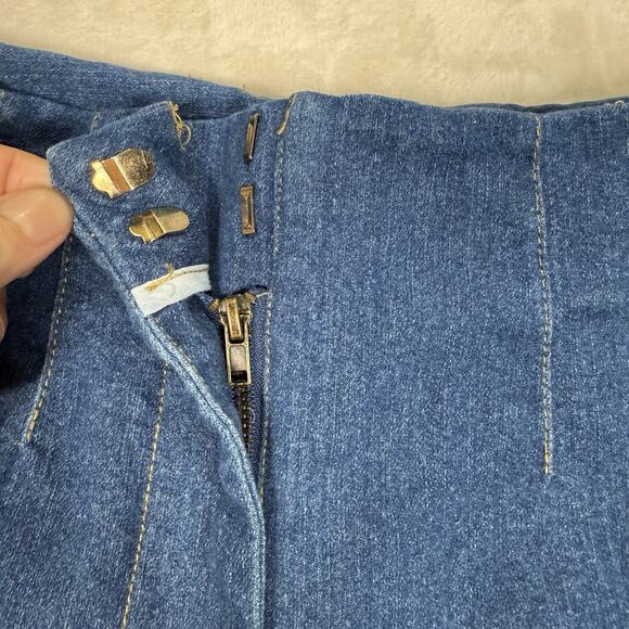 Jason Wu Jeans Blue Denim Flare High Rise Medium Wash Women's Size 2 Stretch - Picture 4 of 10